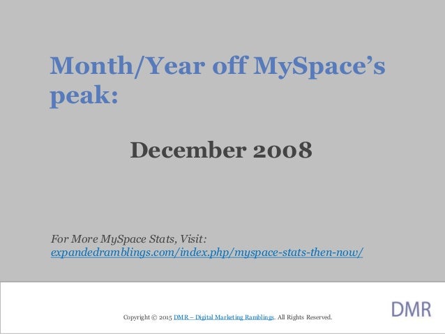 Myspace statistics